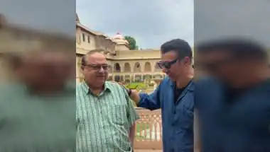 Sunny Deol Revisits Rambagh Palace with Rajkumar Santoshi