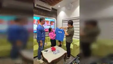 Mirabai Chanu Presents Signed Jersey to Union Minister Kiren Rijiju After CWG Victory