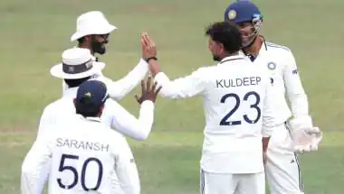 India vs Sri Lanka XI Practice Match: Jaiswal Falls for 0 as Sri Lanka Declare on 363/8