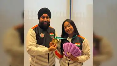 Ariha Wins India’s First Asian Gold in Aerobic Gymnastics