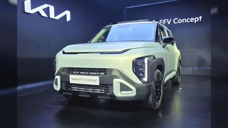 Kia Syros Flex-Fuel Concept Unveiled in India: 1.0-Litre Turbo Engine, Ethanol Compatibility and Launch Details