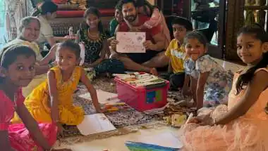 Varun Dhawan’s Navratri Post: Art Session With Kids Wins Hearts