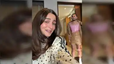 Orry Recreates Kareena Kapoor’s Poo Look From K3G; Alia Bhatt’s Reaction Is Priceless