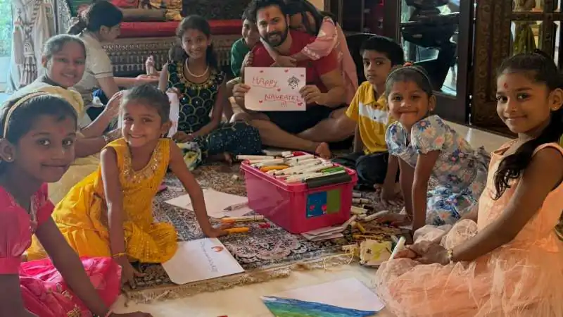 Varun Dhawan’s Navratri Post: Art Session With Kids Wins Hearts